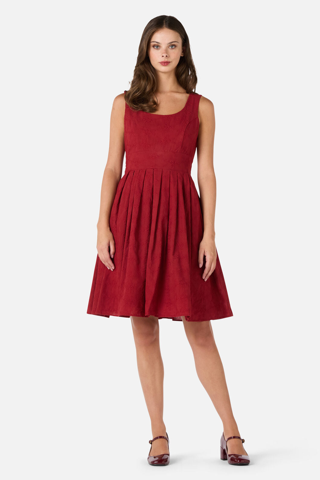 Bonita – Dames mini jurk met strik op de rug – Katoen – Lente / Zomer