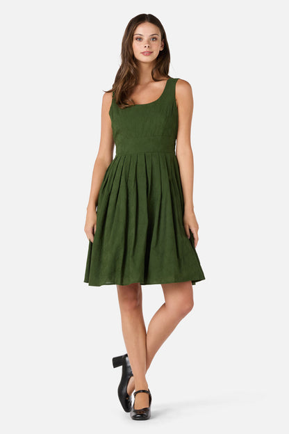 Bonita – Dames mini jurk met strik op de rug – Katoen – Lente / Zomer