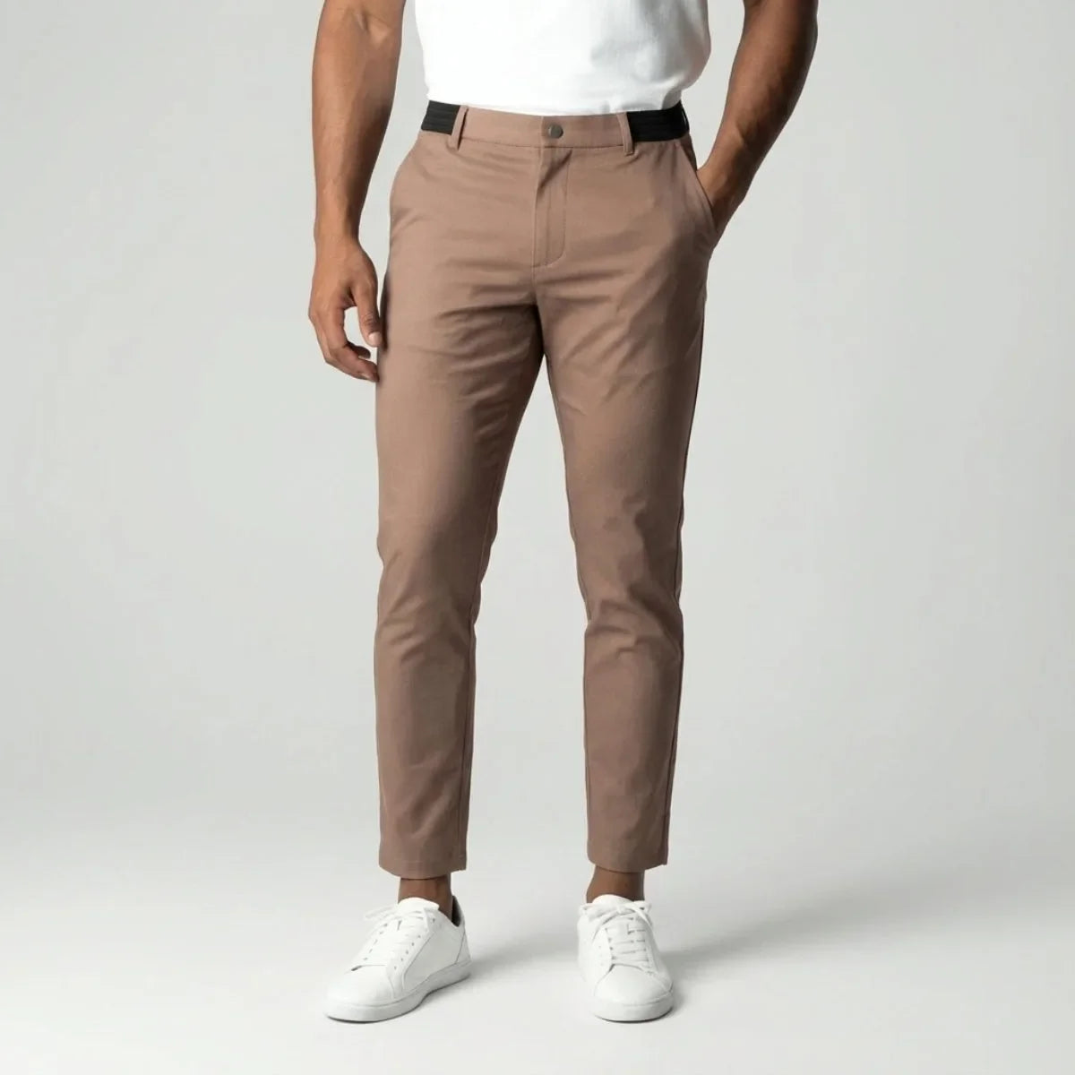 Ario – Heren stretchbroek – Slim-fit – Elastische tailleband – Alle seizoenen