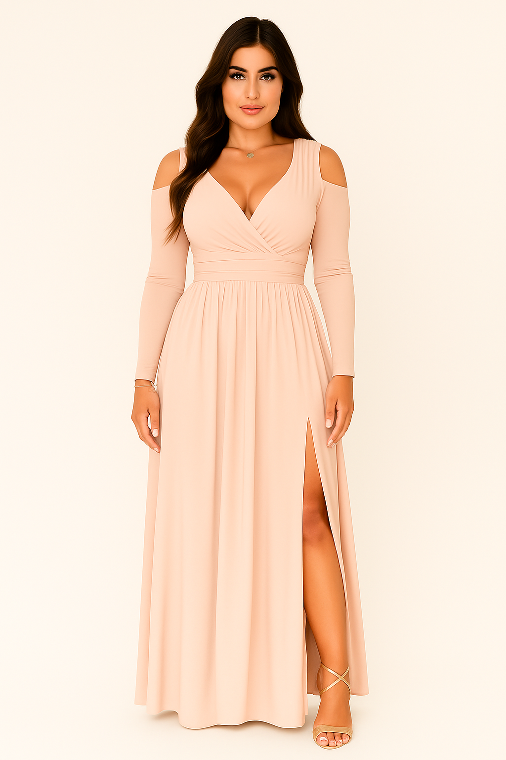 Clarissa – Comfortabele dames zomerjurk van Polyester-Stretch - Lente / Zomer