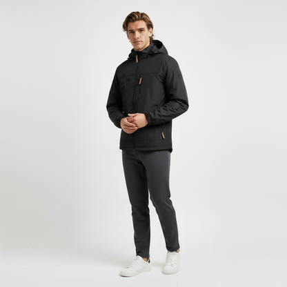 Guido – Heren regenjas met capuchon - Polyester – Herfst / Lente