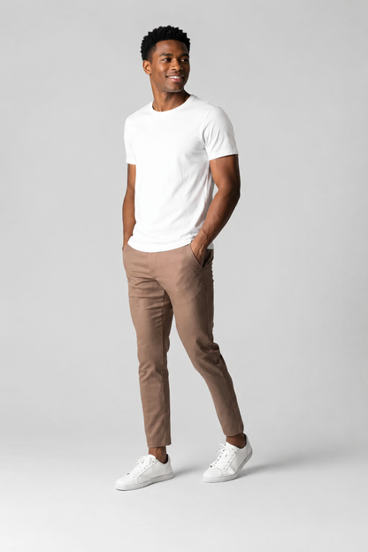 Ario – Heren stretchbroek – Slim-fit – Elastische tailleband – Alle seizoenen