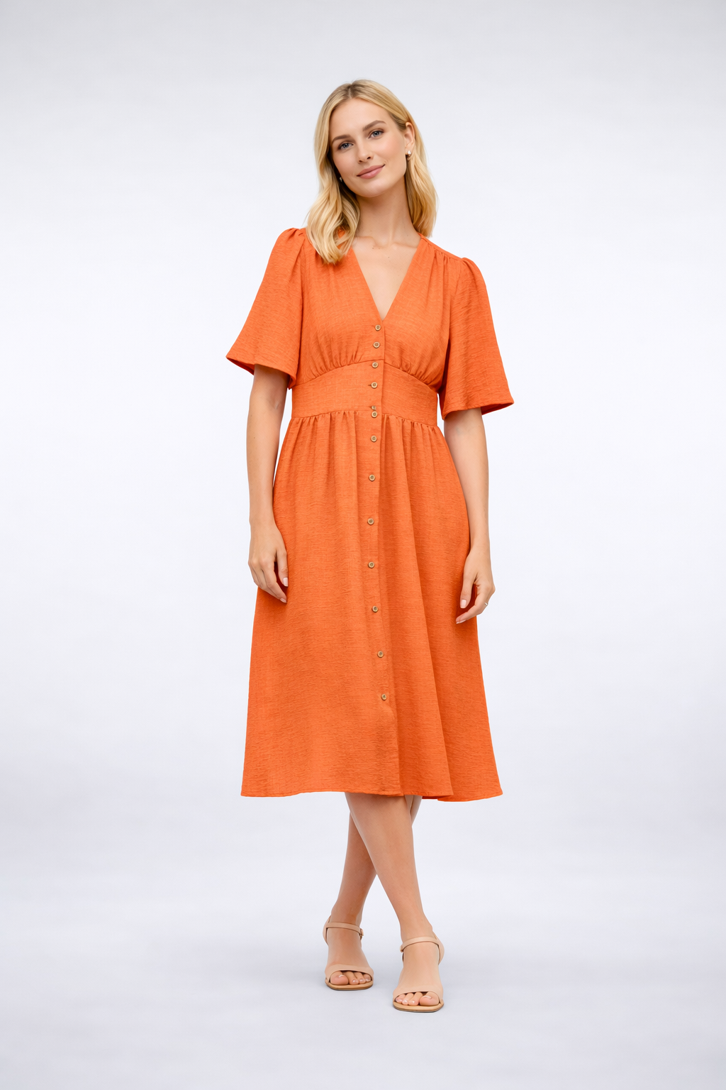 Brenday - Dames zomer mini jurk met halterhals - Polyester - Lente / Zomer