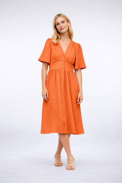 Brenday - Dames zomer mini jurk met halterhals - Polyester - Lente / Zomer