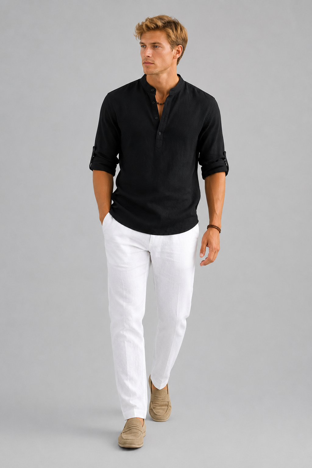 Liam – Heren Zomerblouse – Tijdloze Casual Pasvorm – Lente / Zomer