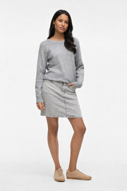 Brianna - Dames denim minirok - Katoenmix - Lente / Zomer