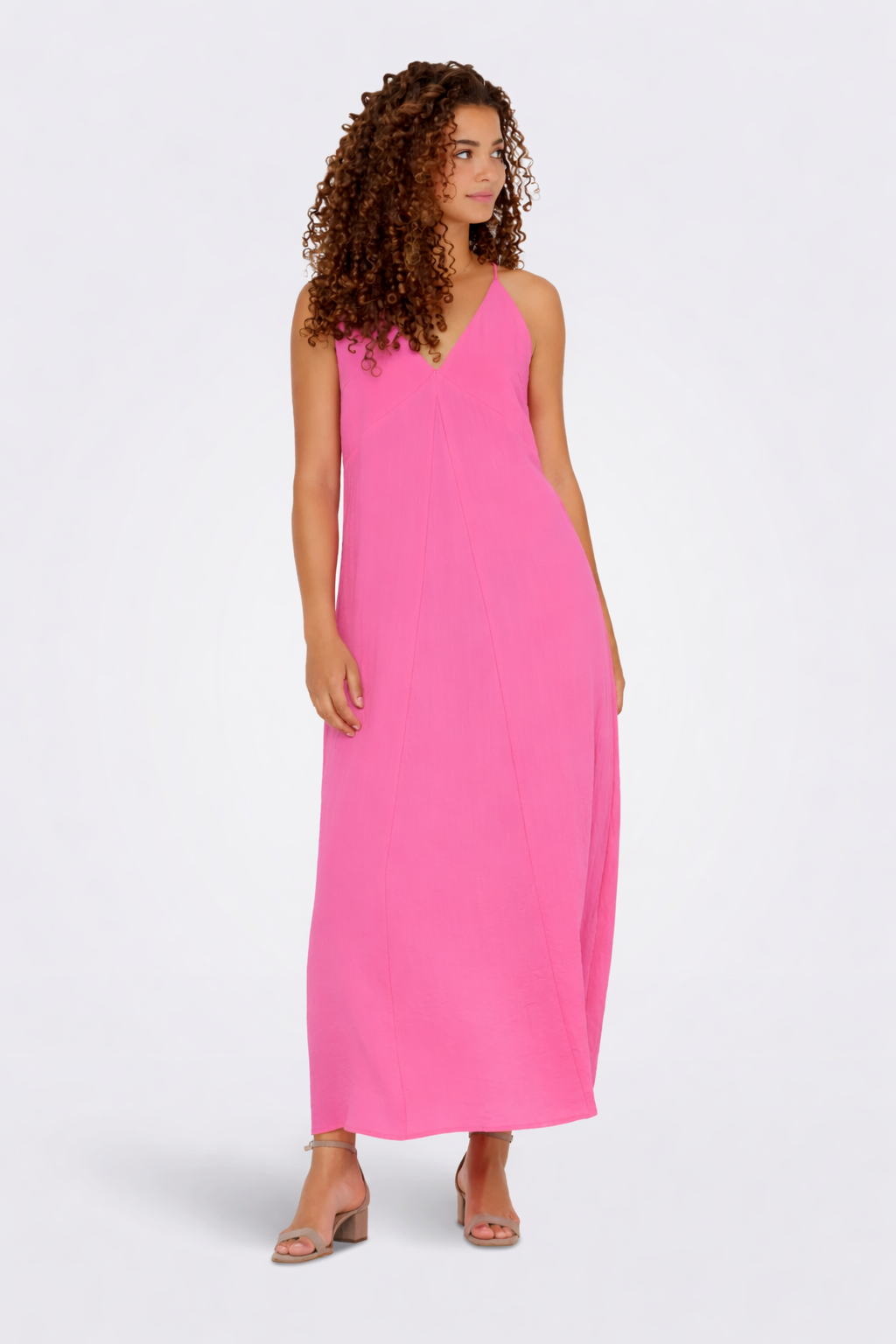Zinzi - Dames maxi-jurk - Polyester - Lente / Zomer