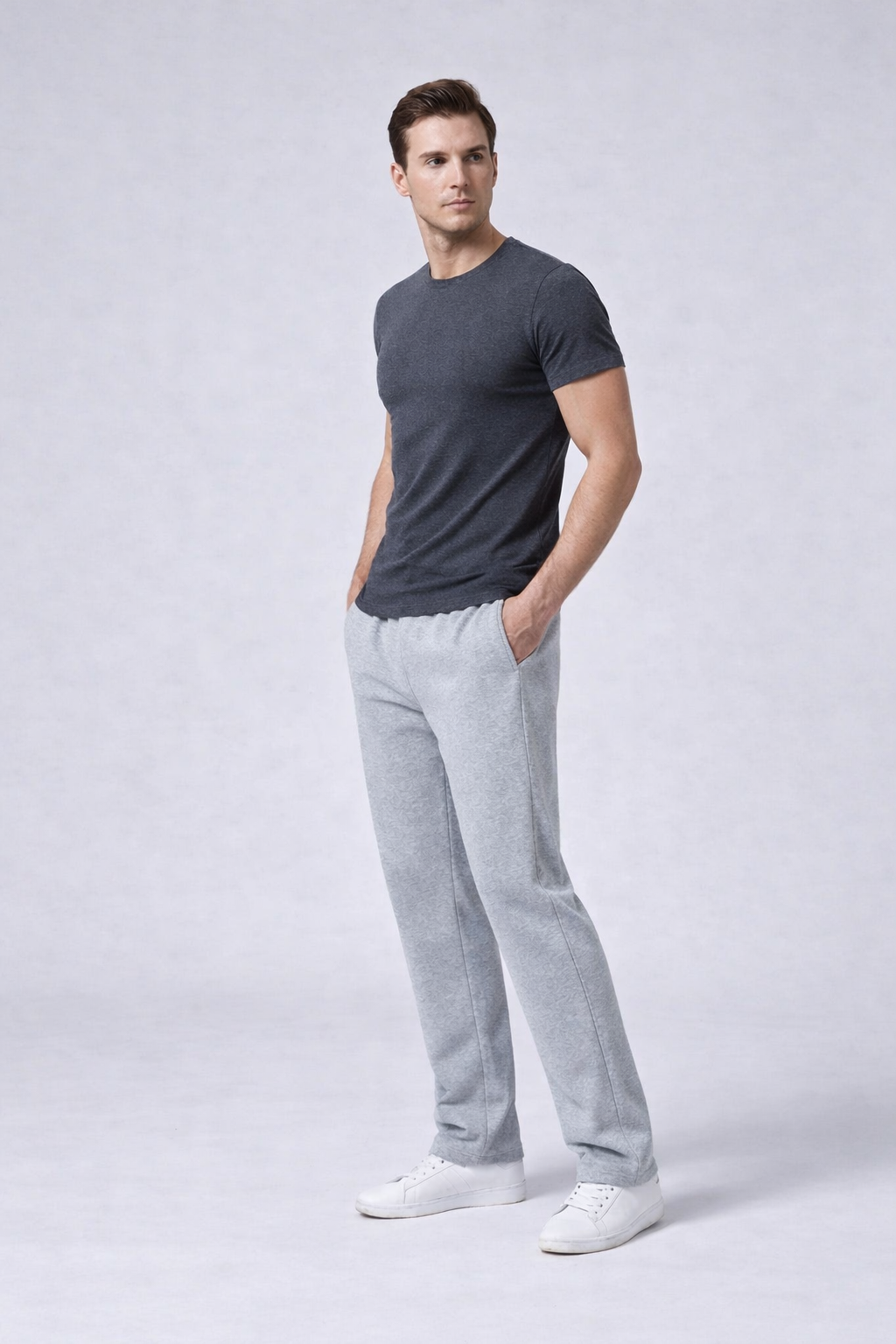 Silvio – Heren joggingbroek – Comfortabele pasvorm – Polyester – Lente / Zomer