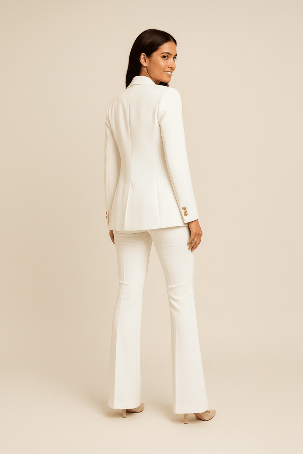 Cayetana – Elegante dames blazer set – Polymix – Getailleerd - stijlvol - Lente / Zomer / Herfst