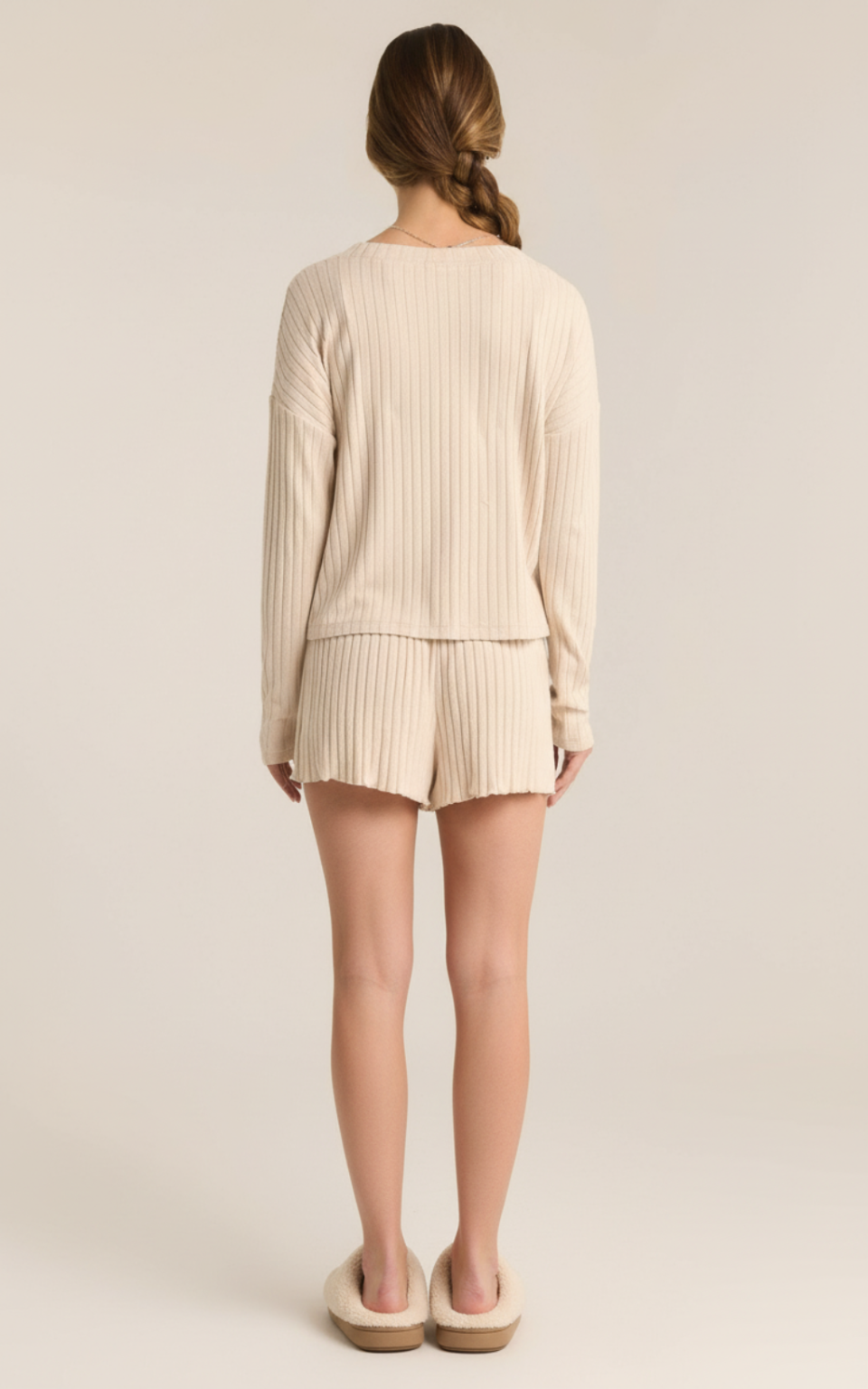 Alba - Gebreide pyjamaset - Korte broek - Polymix - Lente / Zomer