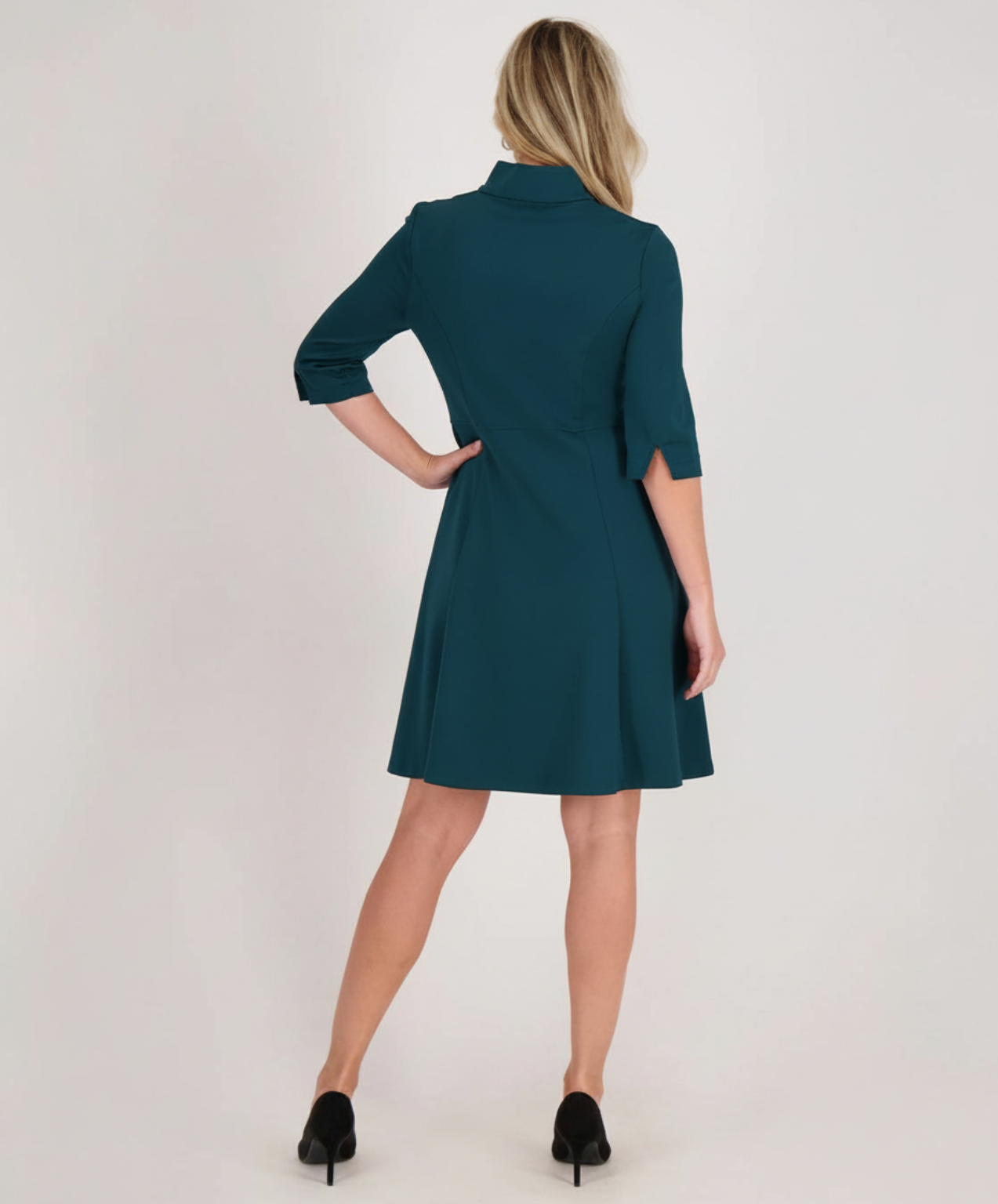 Damita – Elegante damesjurk van travelstof – Polyester – Herfst / Winter