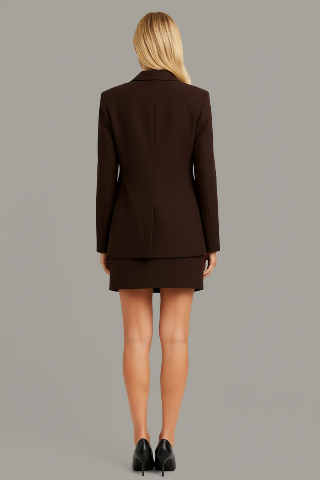 Evita – Dames set – Blazer - minirok – Elegant / Zakelijk - Polymix - Lente / Zomer