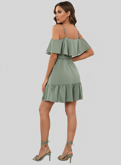 Paloma – Dames zomerjurk met Spaghettibandjes – Polymix – Lente / Zomer