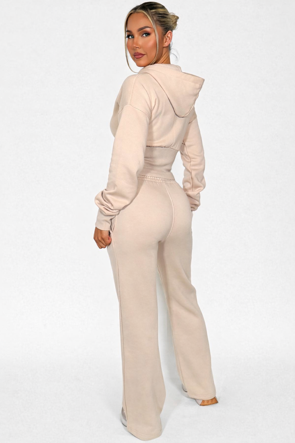 Aroa – Corset co-ord set met hoodie en jogger – Katoenmix - Alle seizoenen