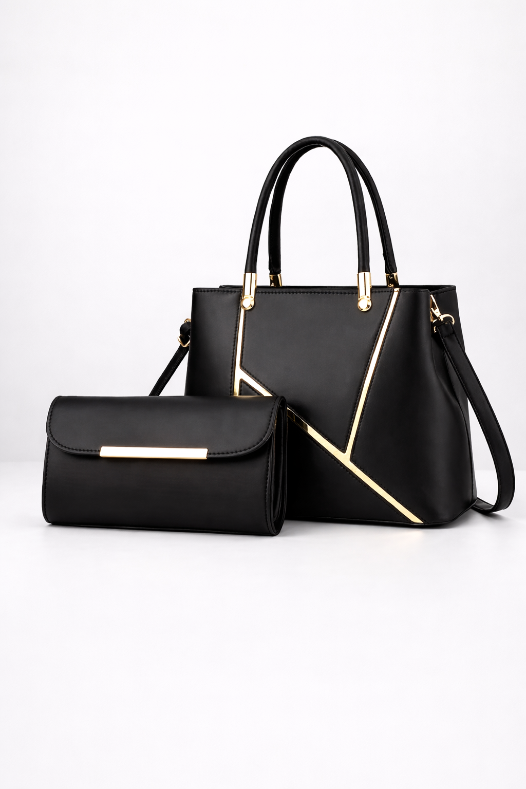 Anita – Dames 2-delige handtassenset met handtas en bijpassend handtasje