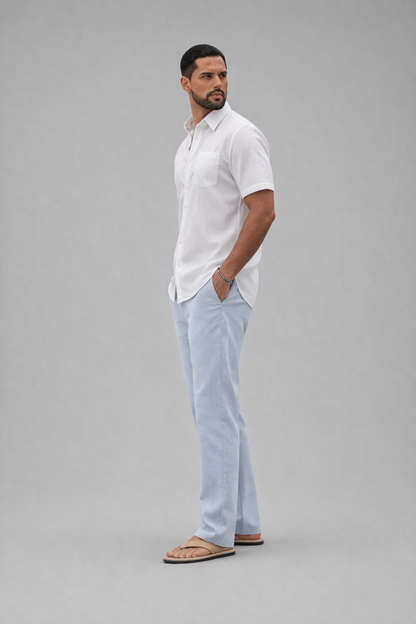 Arturo - Heren broek - Luchtige zomerbroek in linnenstijl - Katoenmix - Lente / Zomer