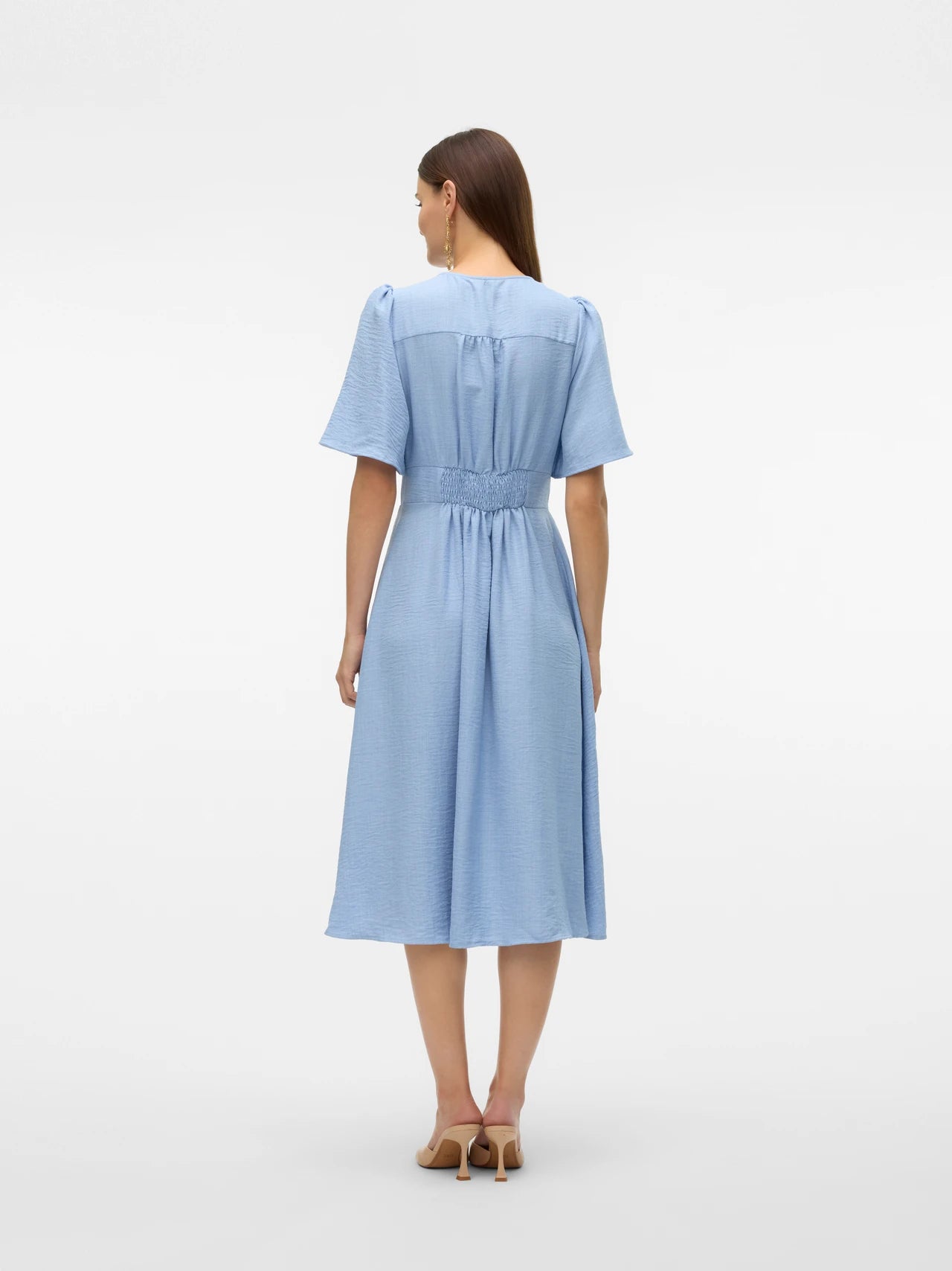 Anouk - Dames elegante mini jurk met halterhals - Polyester - Lente / Zomer