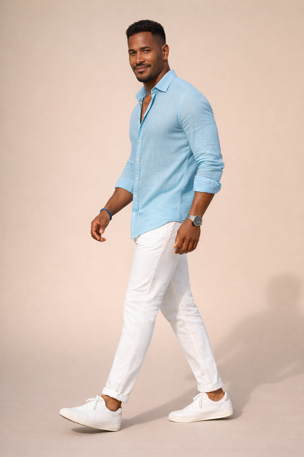 Cristiano - Heren - Blouse - Linnen - Lente / Zomer