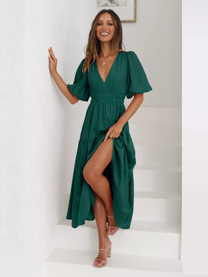 Elanor - Midi-jurk voor dames - Polyester - Lente / Zomer