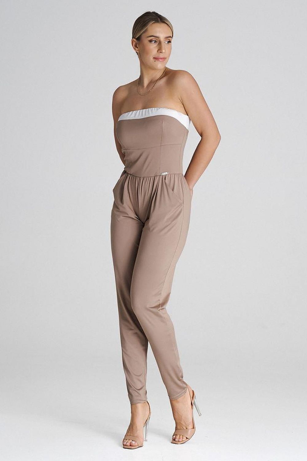 Bobbi - Dames Strapless Overall met Comfortabele Pasvorm - Polyester - Lente / Zomer