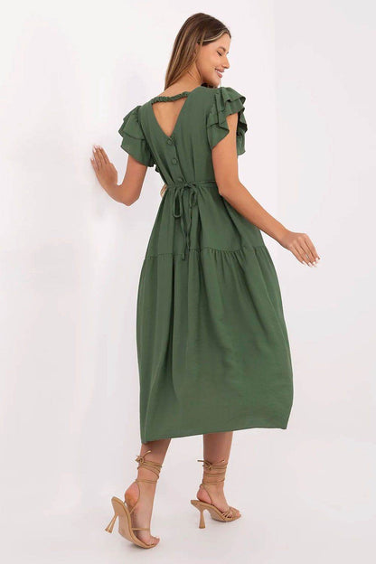 Molly – Dames midi-jurk – Viscosemix – Lente / Zomer