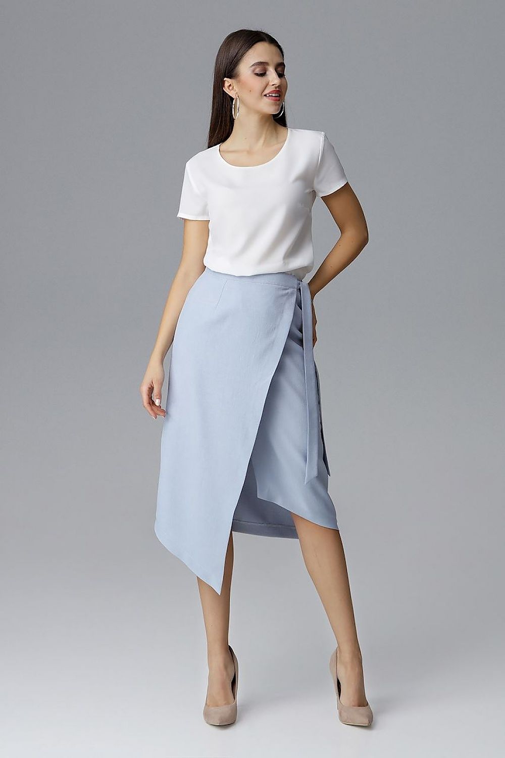Pleun – Dames asymmetrische rok – Polyester – Lente / Zomer