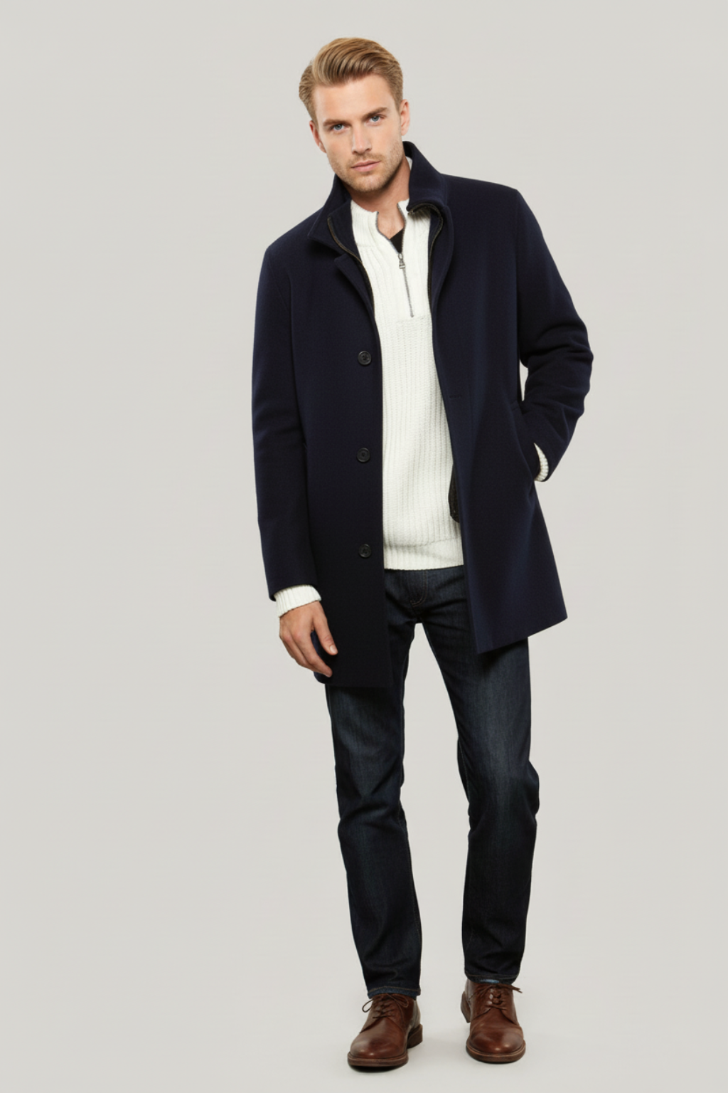 Arjan – Herenjas van wol en kasjmier – Luxe polymix – Herfst / Winter