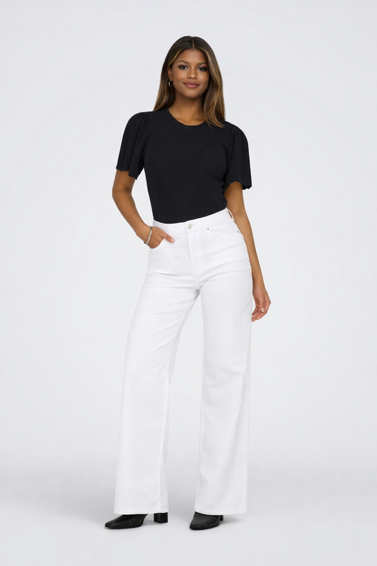 Roxanne – Dames wide leg jeans – Katoenmix – Alle seizoenen