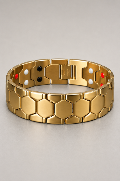 Manuel – Heren armband – Roestvrij staal – Hexagon schakelarmband – Alle seizoenen