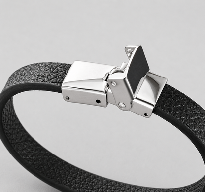 Kosmo – 12 Sterrenbeelden Heren Armband – PU Leer & RVS – Zelf Verstelbaar
