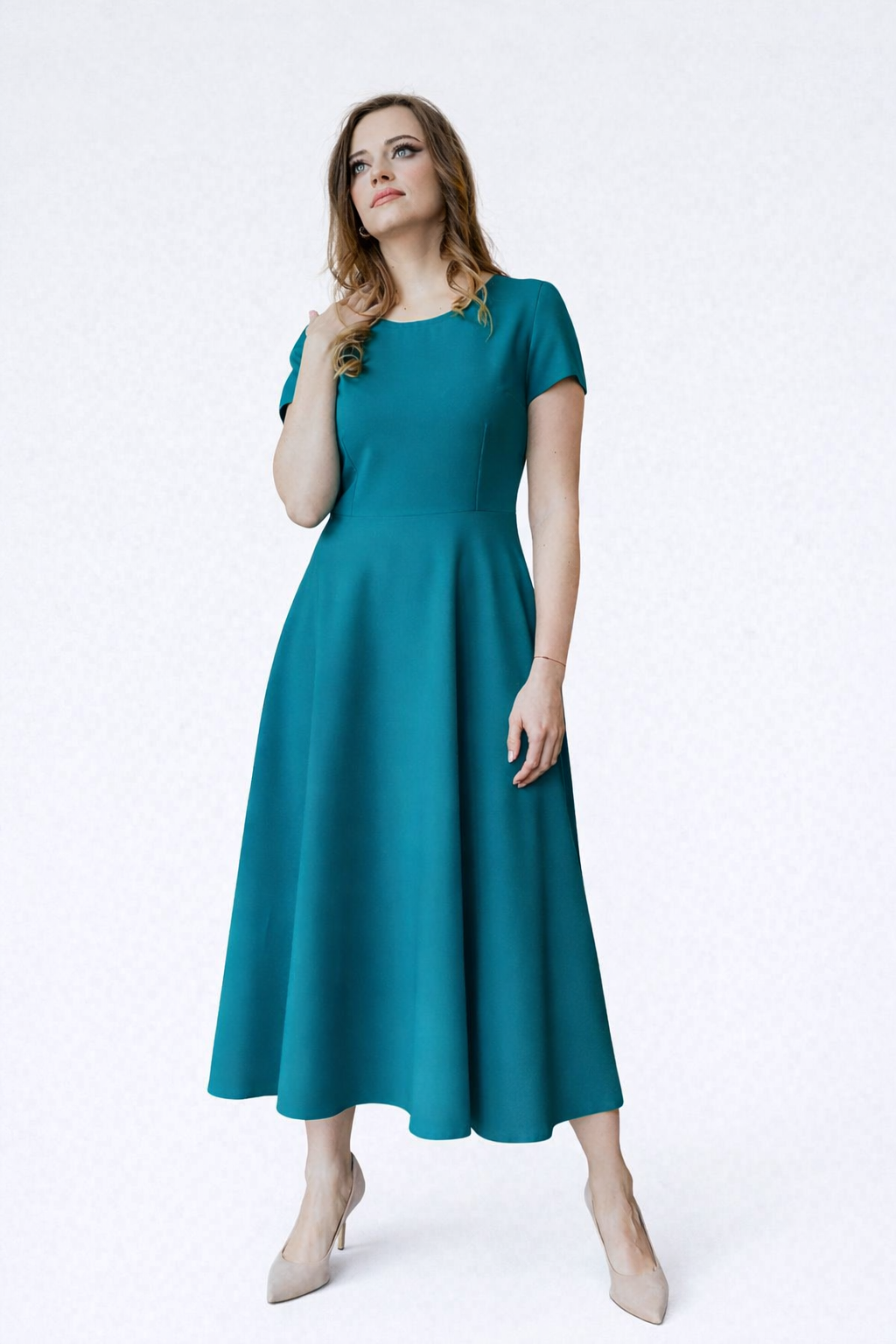 Giada – Elegante dames maxi jurk met A-lijn – Polyester - Lente / Zomer