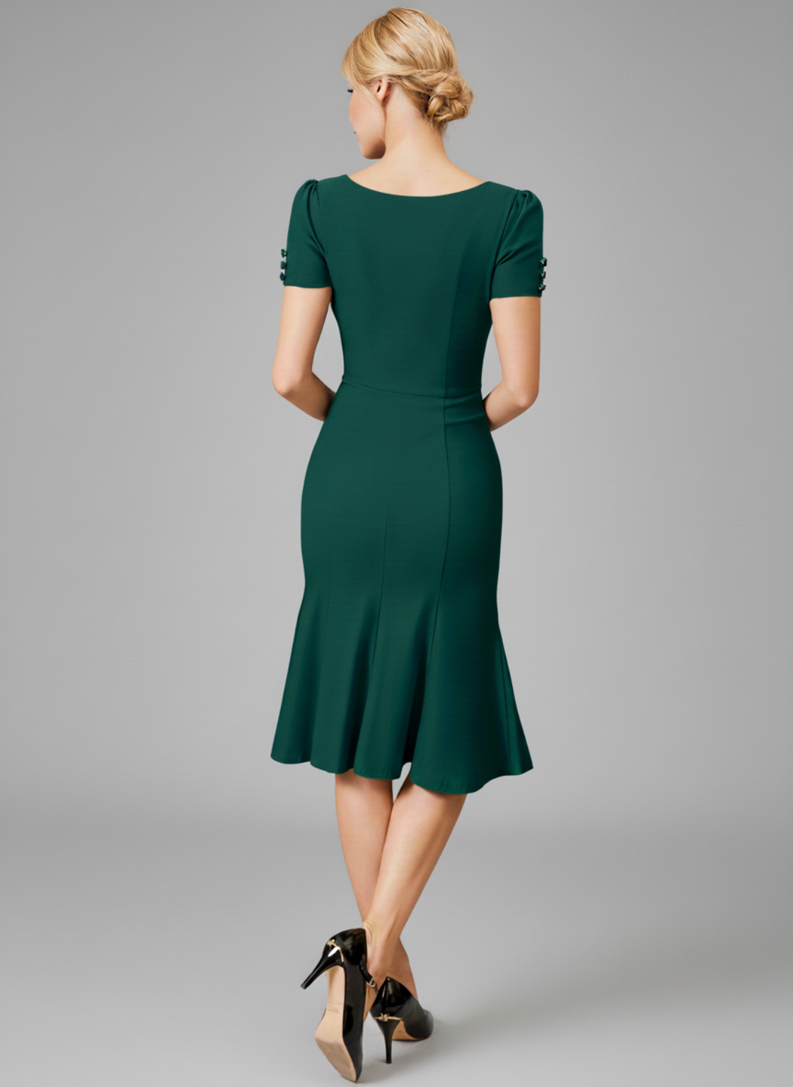 Leira – Elegante dames retro 1950 -Bodyconjurk – Viscosemix – Alle seizoenen