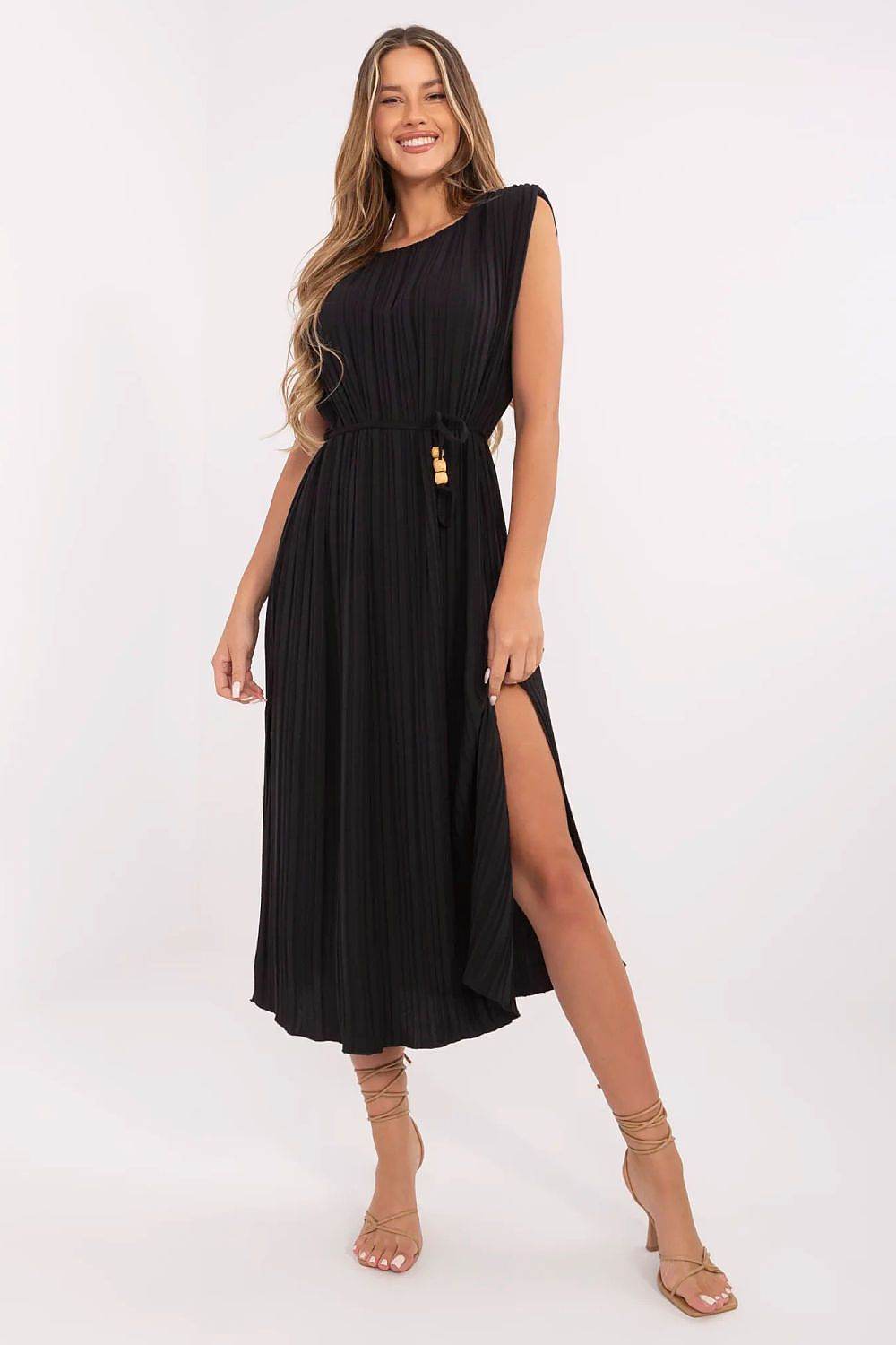 Donna – Midi-jurk voor dames – Viscosemix – Lente / Zomer