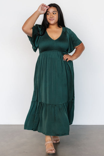 Brechtje - Dames boho-chique midi-jurk - Polyester - Lente / Zomer
