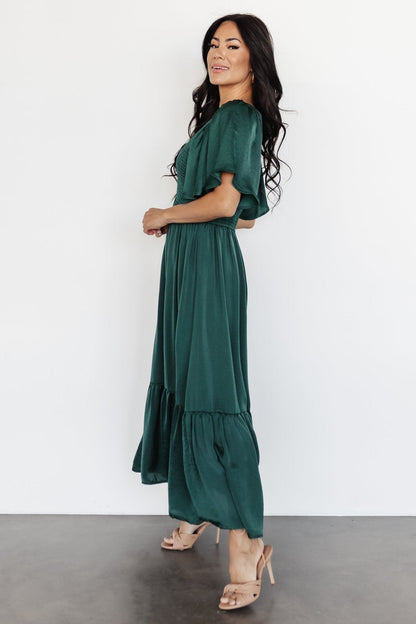 Brechtje - Dames boho-chique midi-jurk - Polyester - Lente / Zomer