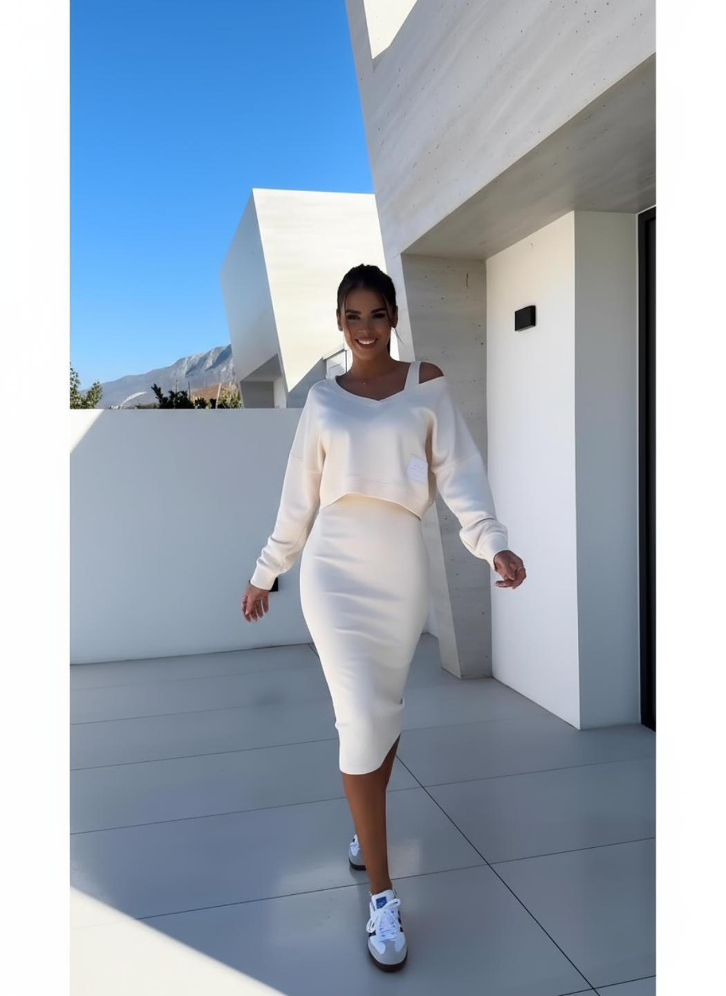 Aurelia – Trui-jurk set voor dames – Wollenmix – Herfst / Winter