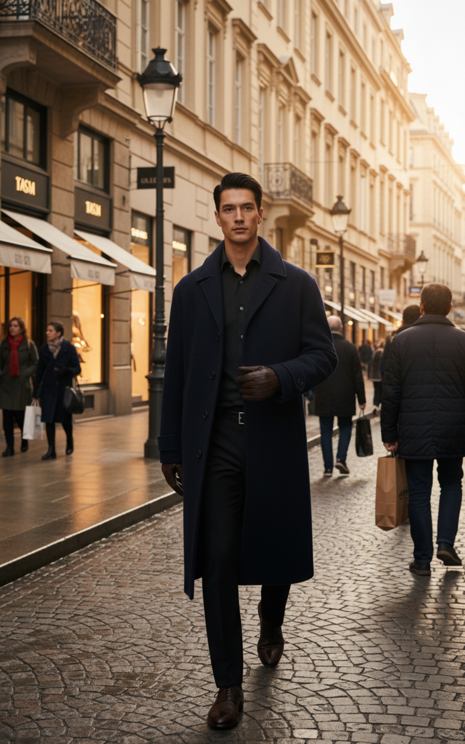 Antoon – Lange wollen jas met kasjmier – Wollen polymix – Herfst / Winter