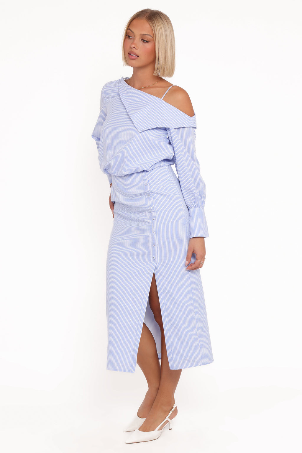 Fayenne – Dames – Midi jurk – Polyester – Lente / Zomer