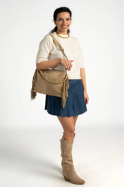 Berindina - Dames geplooide denim minirok - Lente / Zomer