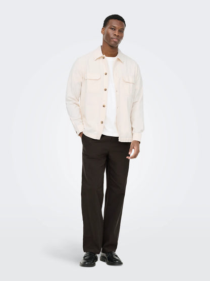 Olivier - Heren Comfort Zomerbroek met Trekkoord – Katoen/Linnen – Lente / Zomer