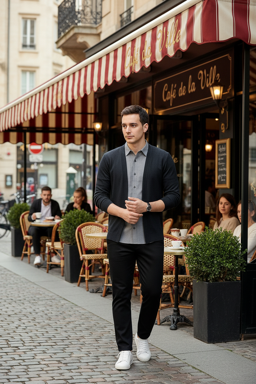 Sebastian - Hemdvest - Katoenmix / Alle seizoenen